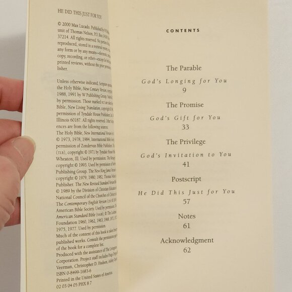 He Did This Just for You: What God Did to Win Your Heart by Lucado - Picture 2 of 5